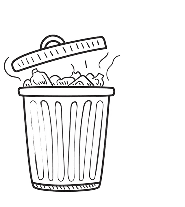 Chart showing 40% reduction in food waste